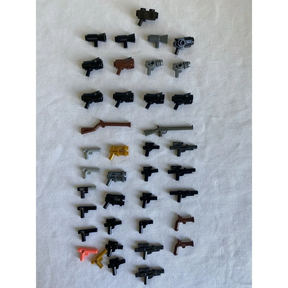 Lot of 42 Lego Minifigures Weapon Accessories #76